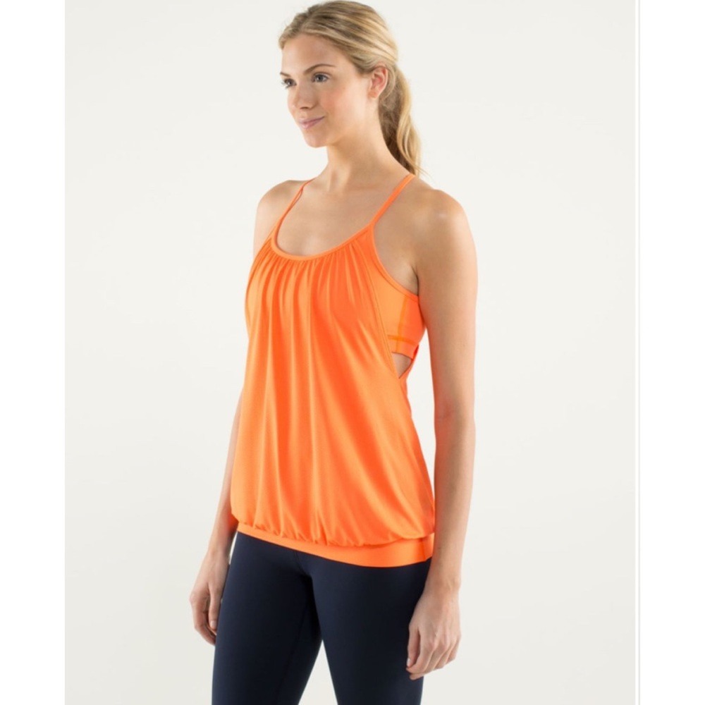 Lululemon No Limits Tank in Orange